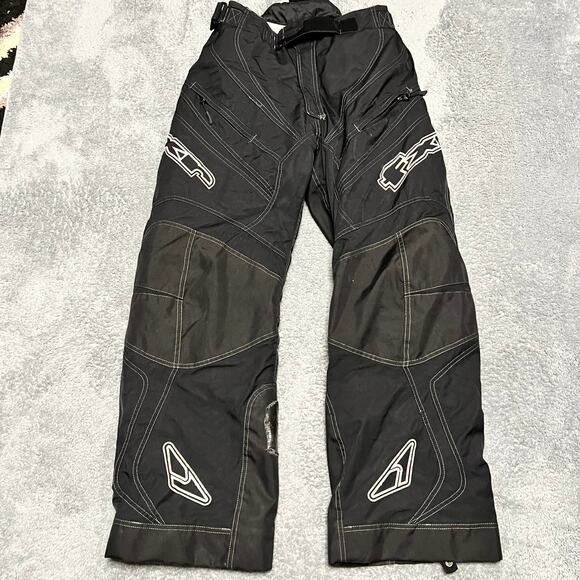 FXR Snowmobile Pants Bib Womens 10 Black White Team FX Winter Ski Nitro Girl ** - Picture 1 of 11